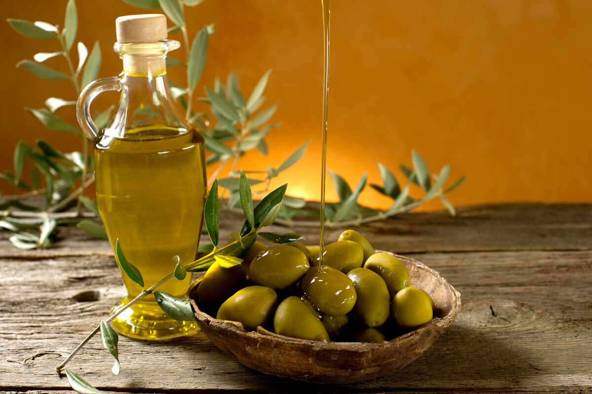 Оливковый масло на голодный