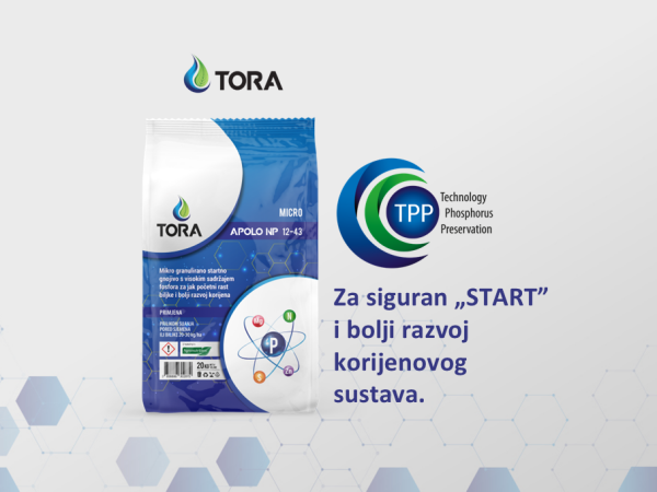 TORA APOLO NP 12:43 - STARTNO GNOJIVO S VISOKIM SADRŽAJEM FOSFORA