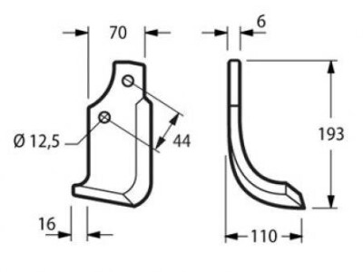 Nož freze Maschio A/E/H/AS/AZ **original**