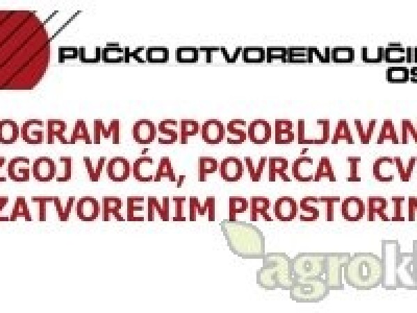 Program osposobljavanja za uzgoj voća, povrća i cvijeća u zatvorenom