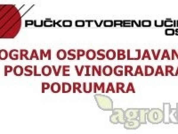 Program osposobljavanja za poslove vinogradara i podrumara
