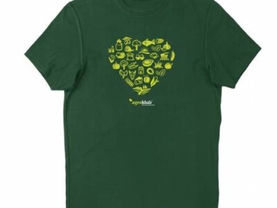Tamnozelena Agroklub majica - "srce"