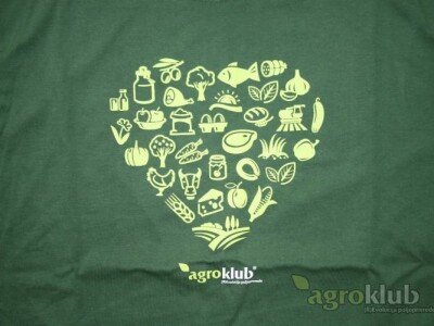 Tamnozelena Agroklub majica - "srce"