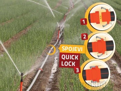 Sustav za navodnjavanje AKPLAS sa raspršivačima