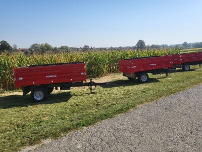 Traktorska prikolica. Kiper prikolice