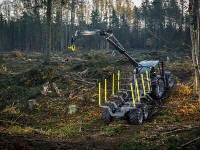 PALMS šumarska prikolica s dizalicom