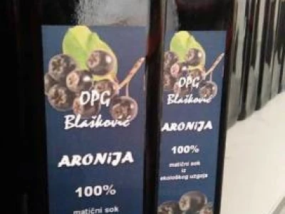 Aronija - 100 matični sok iz EKOLOŠKOG uzgoja