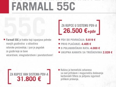 SPECIJALNA PONUDA! TRAKTOR CASE IH FARMALL 55C - 55KS