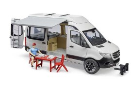 Bruder MB Sprinter kamper s vozačem, krevetima, ormarićem i setom za kampiranje