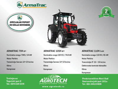 Traktor Arma Trac 704E+ akcija!