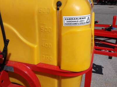Prskalica JAR-MET 600L, 10m grane, 3 rezervoara