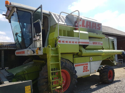 Claas Dominator Maxi 98 + adapter+ transportna kolica