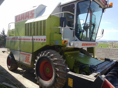 Claas Dominator Maxi 98 + adapter+ transportna kolica