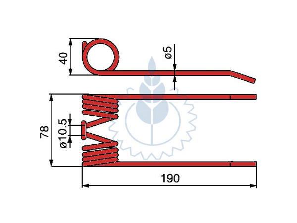 Opruga balirke Welger