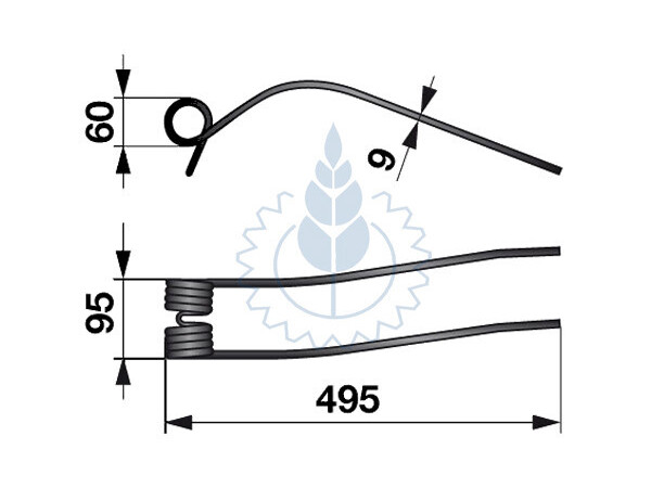 Opruga sakupljača Kuhn
