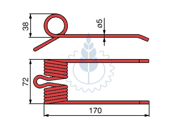 Opruga balirke Heston