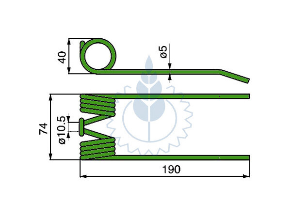 Opruga balirke Claas