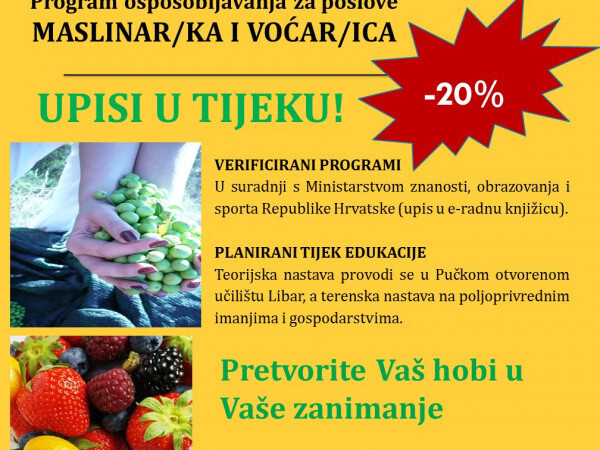 Program osposobljavanja za poslove maslinara/ke