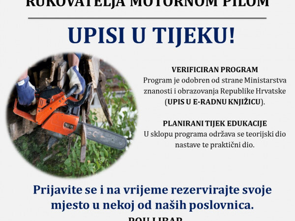 Program osposobljavanja za rukovatelja motornom pilom
