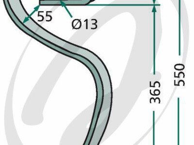 Opruga sjetvospremača velika sa nožićem