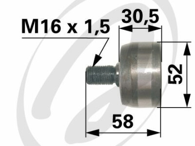 Ležaj na batu za balirke Deutz Fahr i Sipma