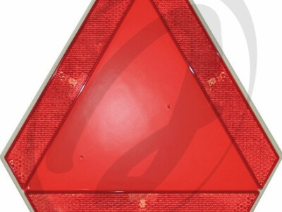 Trokut za spora vozila PVC, sa nosačem