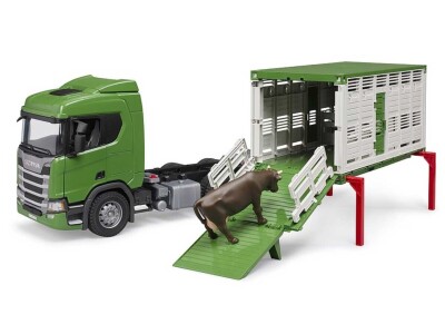 Bruder kamion za prijevoz stoke Scania Super 560R s 1 govedom