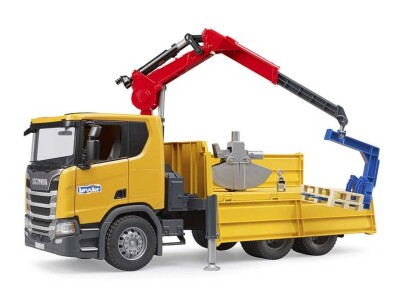 Bruder kamion za gradilište Scania Super 560R sa kranom i 2 palete