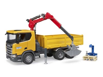 Bruder kamion za gradilište Scania Super 560R sa kranom i 2 palete