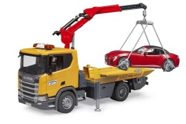 Bruder kamion tegljač Scania Super 560R s autom Roadster i svjetlosnim i zvučnim modulom