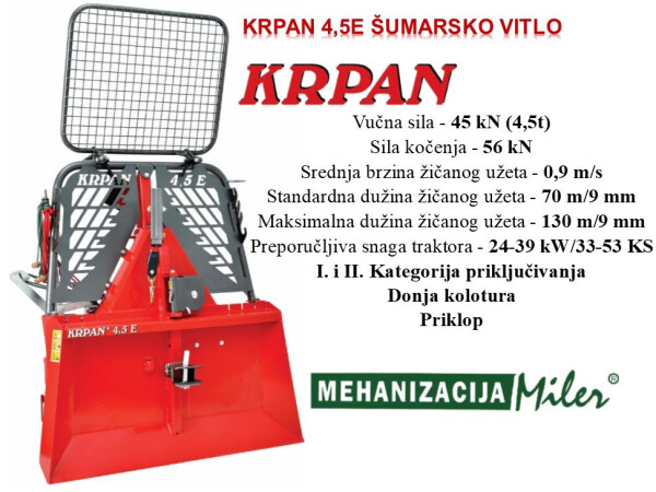 KRPAN 4,5 E Šumarsko vitlo