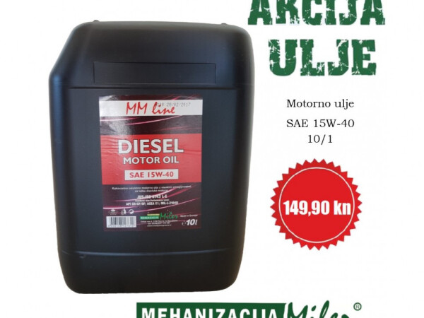 Motorno ulje SAE 15W-40 10/1