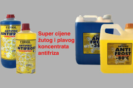 Super cijene žutog i plavog koncentrata antifriza
