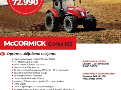 McCormick G-MAX 165 - dostupno odmah - AKCIJA