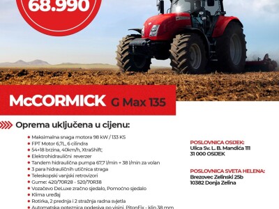 McCormick G-MAX 135 - odmah dostupno - AKCIJA