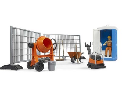 Bruder građevinski set i radnik s kacigom