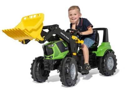 Rolly Toys Farmtrac Premium II Deutz 8280 TTV traktor na pedale sa utovarivačem