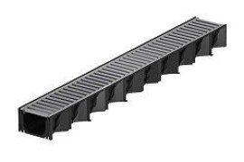 ACO SELF HEXALINE KANAL 2.0, PLASTIČNI, 88/81/1000 MM, POC. REŠETKA, 319313