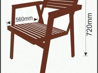 Baštenska ergonomska stolica