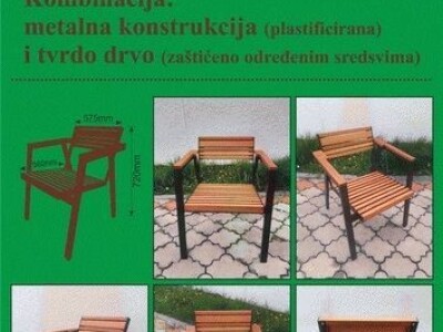 Baštenska ergonomska stolica