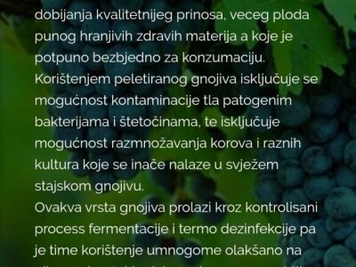 BIOFERT ZE,organski peletirani stajnjak sa zeolitom