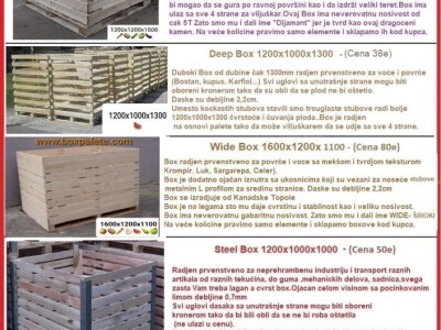 ✅Box Palete - sanduci za voće i povrće✅