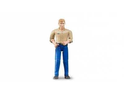 Bruder figurica muškarac bijela koža - plave hlače