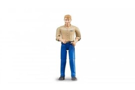 Bruder figurica muškarac bijela koža - plave hlače