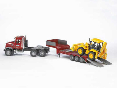 Bruder kamion Mack Granite + JCB 4CX