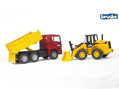 Bruder kamion Man + bager FR130