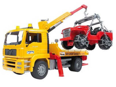 Bruder kamion Man sa kranom (pauk) + auto