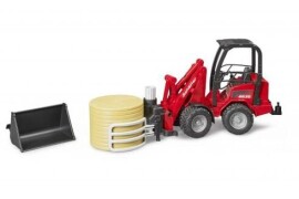 Bruder Schäffer Kompaktni utovarivač s hvataljkom i balom