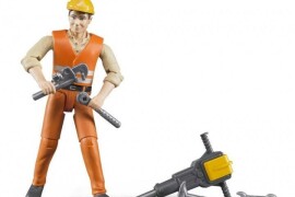 Bruder set građevinski radnik + alat