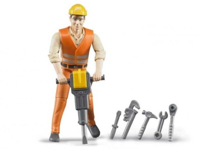 Bruder set građevinski radnik + alat